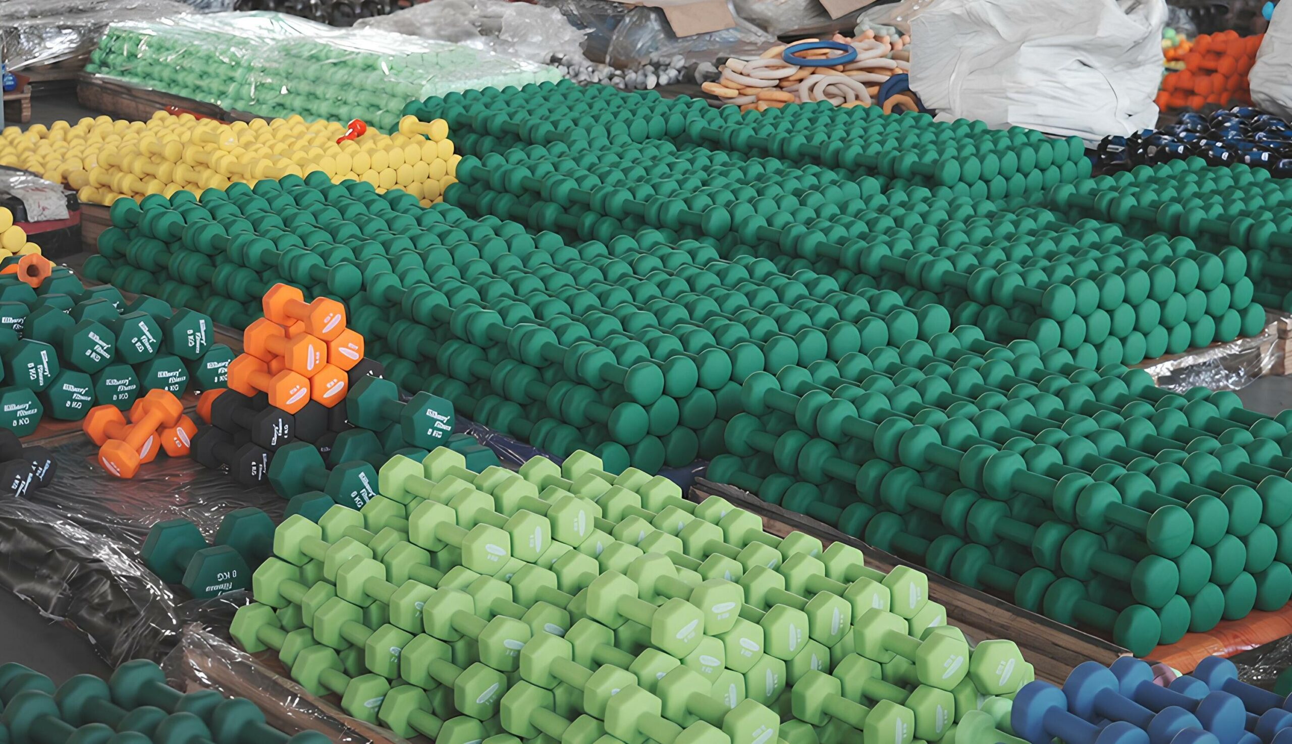 High-volume fitness equipment manufacturing process facility